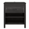 Silverton Black Oak Nightstand With USB Charging