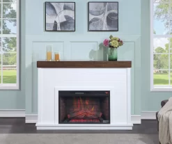 62" Grand Shiplap & Beam Electric Fireplace 6 62" Grand Shiplap & Beam Electric Fireplace -Chic Furniture Shop 810570729 3