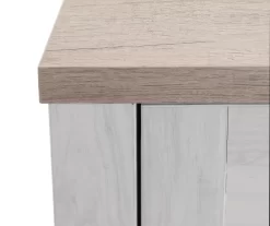 54" 2-Tone Shutter Door Electric Fireplace Console -Chic Furniture Shop 810571321 2