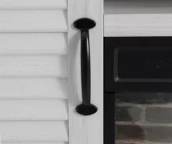 54" 2-Tone Shutter Door Electric Fireplace Console -Chic Furniture Shop 810571321 3