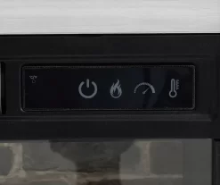 54" 2-Tone Shutter Door Electric Fireplace Console -Chic Furniture Shop 810571321 4