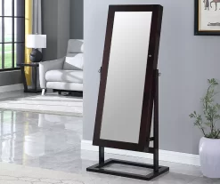 Espresso Cheval Mirror Armoire
