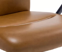 Camel Brown Vegan Leather Office Chair -Chic Furniture Shop 810583520 A8 5