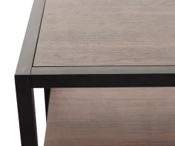 Walnut Chevron 2-Door Storage Cabinet -Chic Furniture Shop 810584249 2