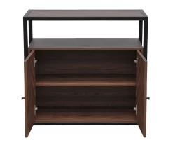 Walnut Chevron 2-Door Storage Cabinet -Chic Furniture Shop 810584249 A7 2