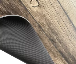 Brown Chevron Wood Print PVC Desk Mat, (34" X 47") -Chic Furniture Shop 810586420 2