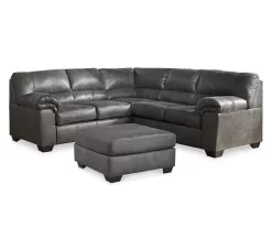 Bladen Slate Faux Leather Oversize Accent Ottoman -Chic Furniture Shop 810587438 810587343 810587473