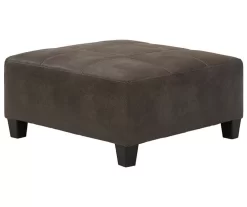 Signature Design By Ashley Navi Faux Leather Oversized Accent Ottoman
