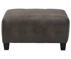 Signature Design By Ashley Navi Faux Leather Oversized Accent Ottoman -Chic Furniture Shop 810587441 2