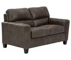 Signature Design By Ashley Navi Faux Leather Loveseat -Chic Furniture Shop 810587444 1