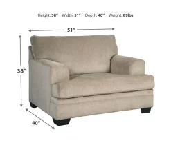 Signature Design By Ashley Dorsten Oversized Armchair -Chic Furniture Shop 810587466 3