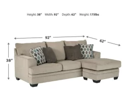Signature Design By Ashley Dorsten Sofa Chaise -Chic Furniture Shop 810587467 7