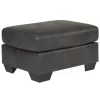 Bladen Slate Faux Leather Ottoman