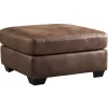 Bladen Coffee Faux Leather Oversize Accent Ottoman
