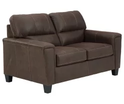 Signature Design By Ashley Navi Faux Leather Loveseat -Chic Furniture Shop 810587484 1
