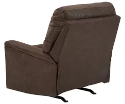Navi Chestnut Faux Leather Rocker Recliner 12 Navi Chestnut Faux Leather Rocker Recliner -Chic Furniture Shop 810587485 2