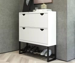 CosmoLiving Brielle Entryway Shoe Storage Cabinet -Chic Furniture Shop 810589009 5