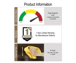 CosmoLiving Brielle Entryway Shoe Storage Cabinet -Chic Furniture Shop 810589010 2