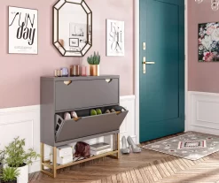 CosmoLiving Brielle Entryway Shoe Storage Cabinet -Chic Furniture Shop 810589010 6