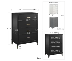CosmoLiving Westerleigh 4-Drawer Dresser 37 CosmoLiving Westerleigh 4-Drawer Dresser -Chic Furniture Shop 810589233 1