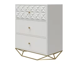 Blair White 3-Drawer Dresser 8 Blair White 3-Drawer Dresser -Chic Furniture Shop 810589237 3