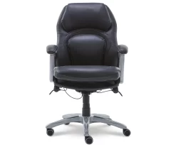 Delvin Black Bonded Leather Office Chair