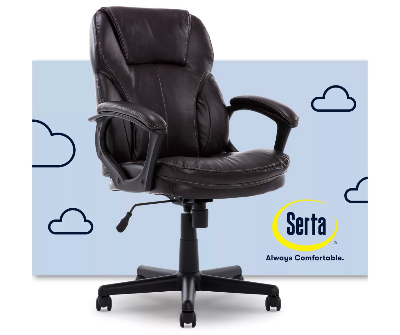 Mitchell Roasted Chestnut Vegan Leather Office Chair 14 Mitchell Roasted Chestnut Vegan Leather Office Chair - Image 14