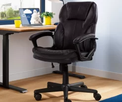 Mitchell Roasted Chestnut Vegan Leather Office Chair 17 Mitchell Roasted Chestnut Vegan Leather Office Chair -Chic Furniture Shop 810590318 2