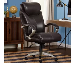 Dayton Dark Brown Big & Tall Bonded Leather Office Chair -Chic Furniture Shop 810590372 2