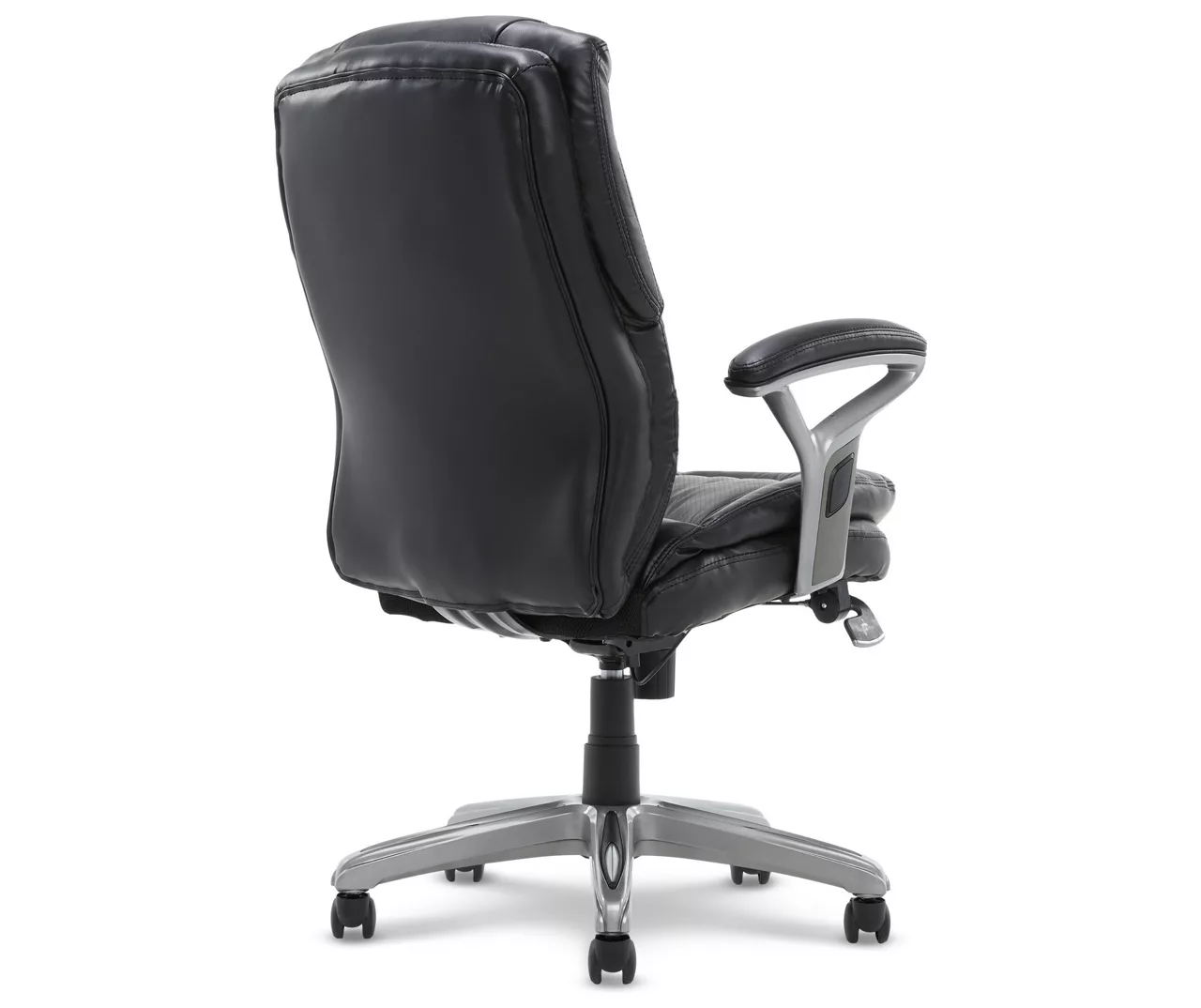 Anniston Black Bonded Leather Office Chair 3 Anniston Black Bonded Leather Office Chair - Image 3