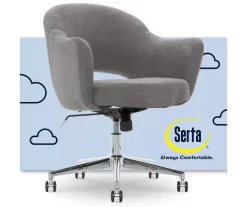 Valetta Gray Microfiber Office Chair -Chic Furniture Shop 810590379 1