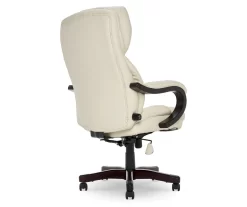 Conway Ivory Big & Tall Bonded Leather Office Chair -Chic Furniture Shop 810590382 5