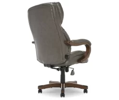 Conway Gray Big & Tall Bonded Leather Office Chair -Chic Furniture Shop 810590383 5