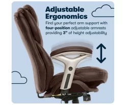 Claremont Chestnut Brown Bonded Leather Office Chair -Chic Furniture Shop 810590393 11