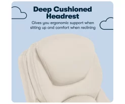 Claremont Ivory Bonded Leather Office Chair -Chic Furniture Shop 810590394 10