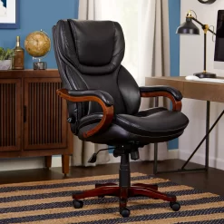 Conway Black Big & Tall Bonded Leather Office Chair 16 Conway Black Big & Tall Bonded Leather Office Chair -Chic Furniture Shop 810590408 21