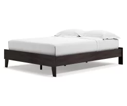 Piperton Black Queen Platform Bed Base -Chic Furniture Shop 810591749 1