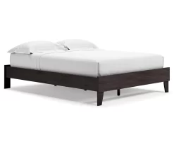 Piperton Black Queen Platform Bed Base -Chic Furniture Shop 810591749 2