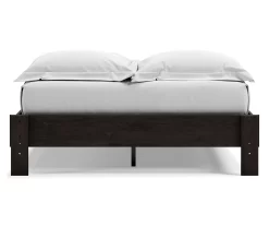 Piperton Black Queen Platform Bed Base -Chic Furniture Shop 810591749 3