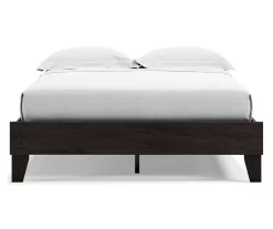 Piperton Black Queen Platform Bed Base -Chic Furniture Shop 810591749 4