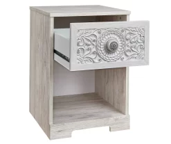 Paxberry Whitewash Nightstand -Chic Furniture Shop 810591797 3