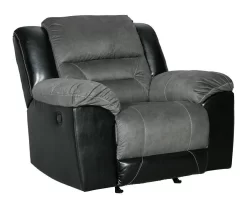 Earhart Slate Faux Leather Rocker Recliner 9 Earhart Slate Faux Leather Rocker Recliner -Chic Furniture Shop 810594581 1