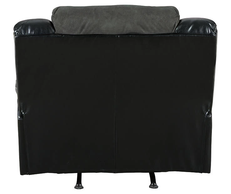Earhart Slate Faux Leather Rocker Recliner 7 Earhart Slate Faux Leather Rocker Recliner - Image 7