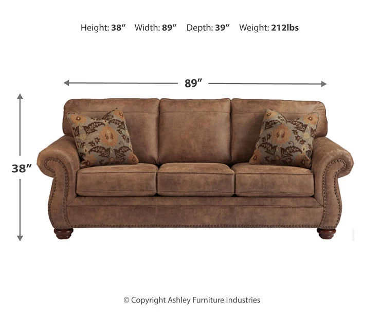 Larkinhurst Earth Faux Leather Queen Sofa Sleeper 3 Larkinhurst Earth Faux Leather Queen Sofa Sleeper - Image 3