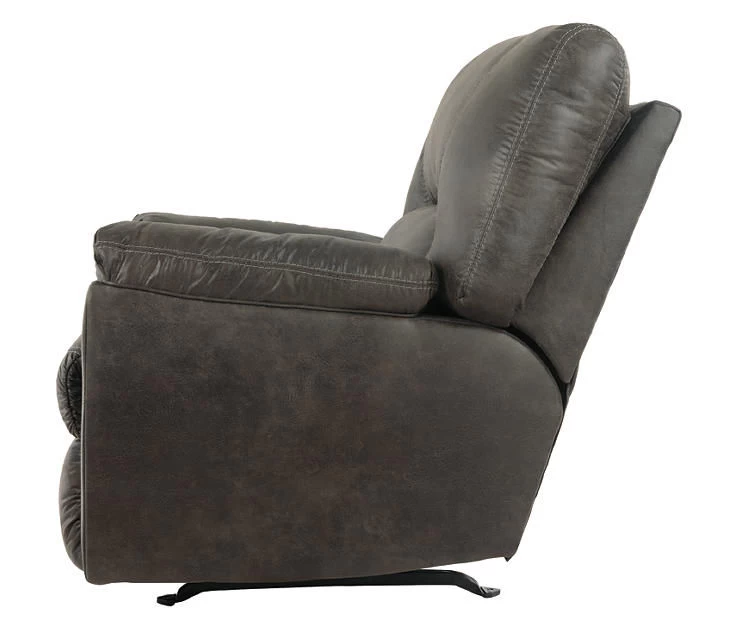 Tambo Pewter Faux Leather Rocker Recliner 11 Tambo Pewter Faux Leather Rocker Recliner - Image 11