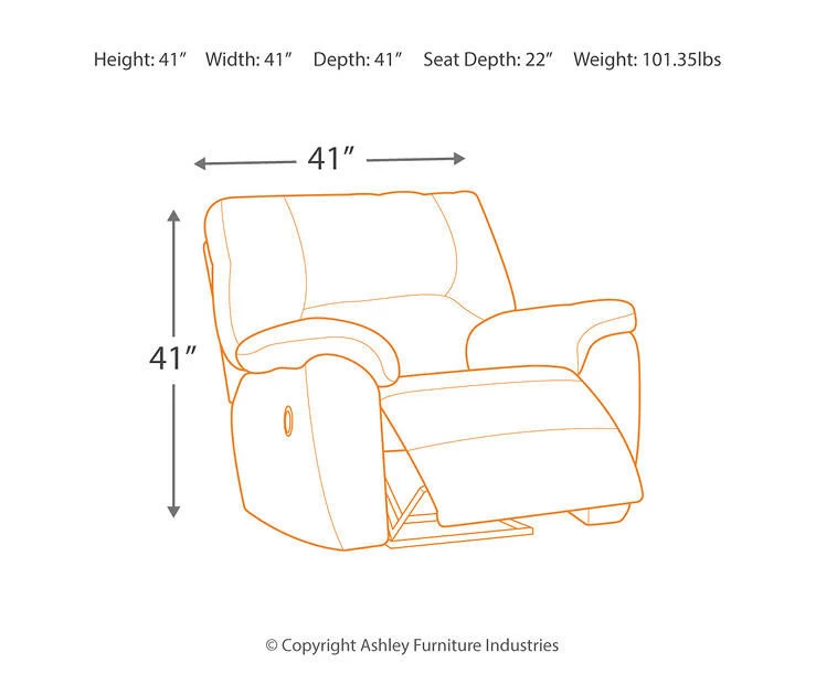 Tambo Pewter Faux Leather Rocker Recliner 12 Tambo Pewter Faux Leather Rocker Recliner - Image 12