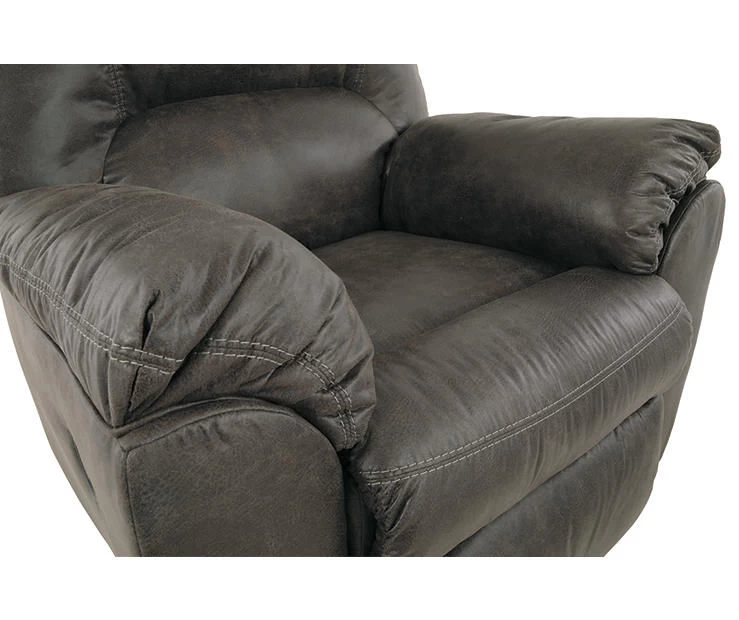 Tambo Pewter Faux Leather Rocker Recliner 10 Tambo Pewter Faux Leather Rocker Recliner - Image 10