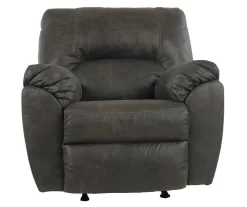 Tambo Pewter Faux Leather Rocker Recliner