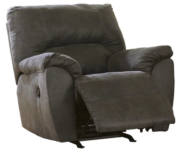 Tambo Pewter Faux Leather Rocker Recliner 9 Tambo Pewter Faux Leather Rocker Recliner - Image 9