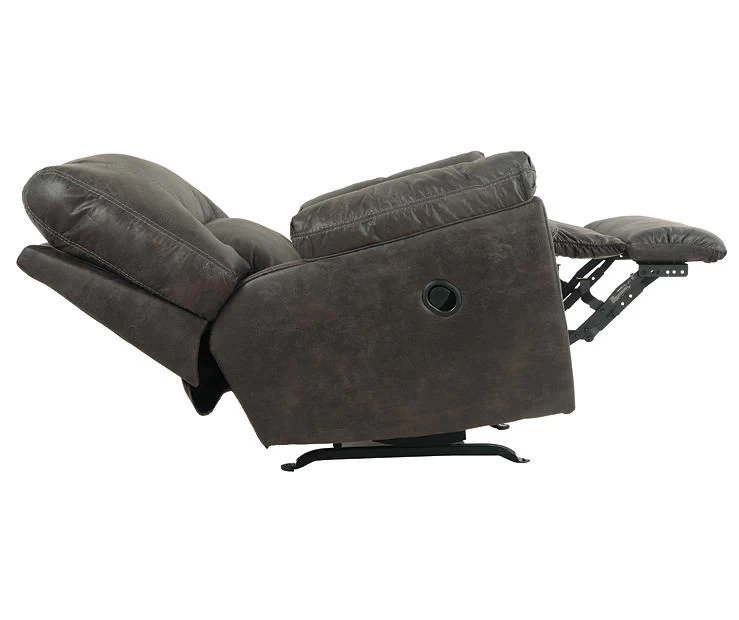 Tambo Pewter Faux Leather Rocker Recliner 6 Tambo Pewter Faux Leather Rocker Recliner - Image 6